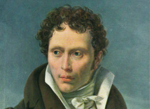 Arthur Schopenhauer . Portrait von Ludwig Sigismund Ruhl (1815)