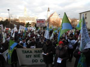 Protest mieszkańców przeciwko powiększeniu Opola