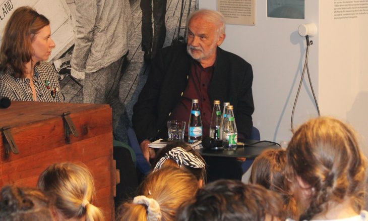 Horst Zwiorek podczas spotkania z młodzieżą