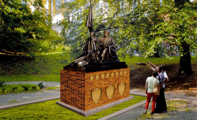 Computersimulation des geplanten Denkmals in AllensteinFoto: entnommen von www.radioolsztyn.pl