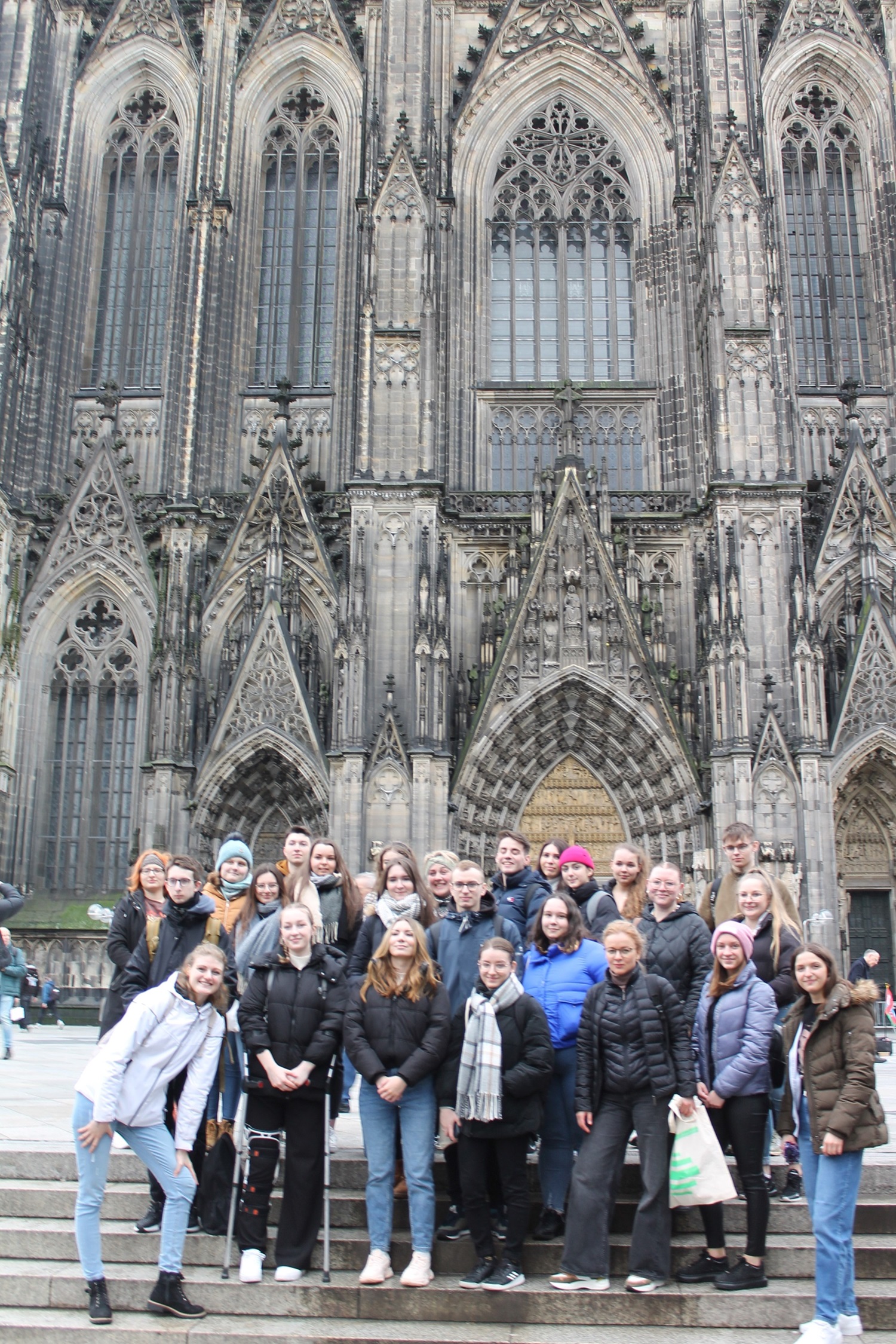Die Gruppe vor dem Kölner DomFoto: Maryna Kryzhanovska